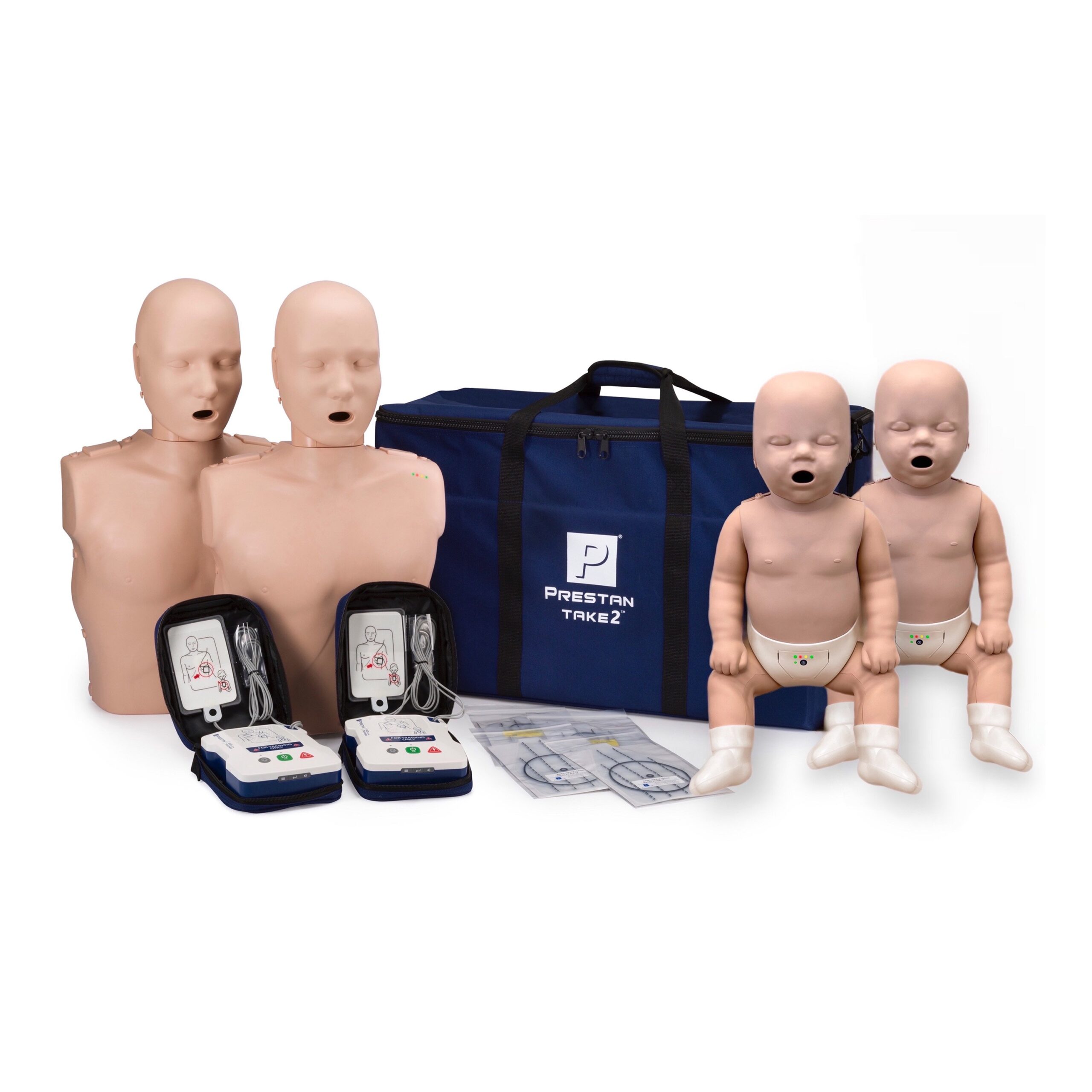 PRESTAN Manikin Professional TAKE2™ Manikin & AED Trainers Package